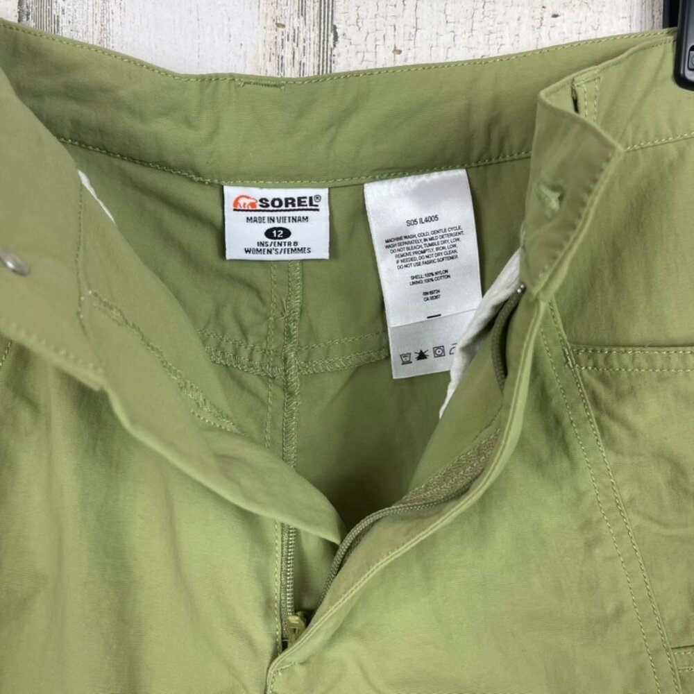 Sorel shorts green size 12‎ active outdoor hiking fishing quick dry sporty - Picture 6 of 6